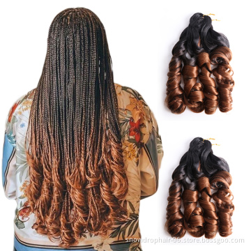 Loose Deep Wave Crochet Braids Hair Extensions Braiding Hair For Black Women French Curly Braiding Hair Spiral